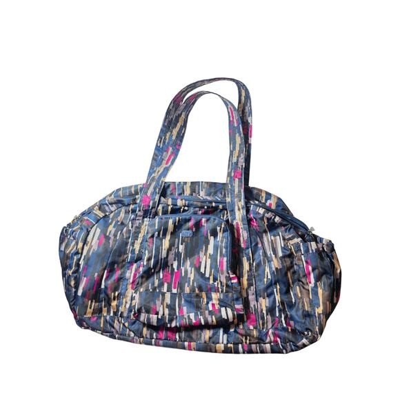 LUG Multicolor Blue Red Duffel Overnight Gym Top Handle Bag 22" - Picture 1 of 14